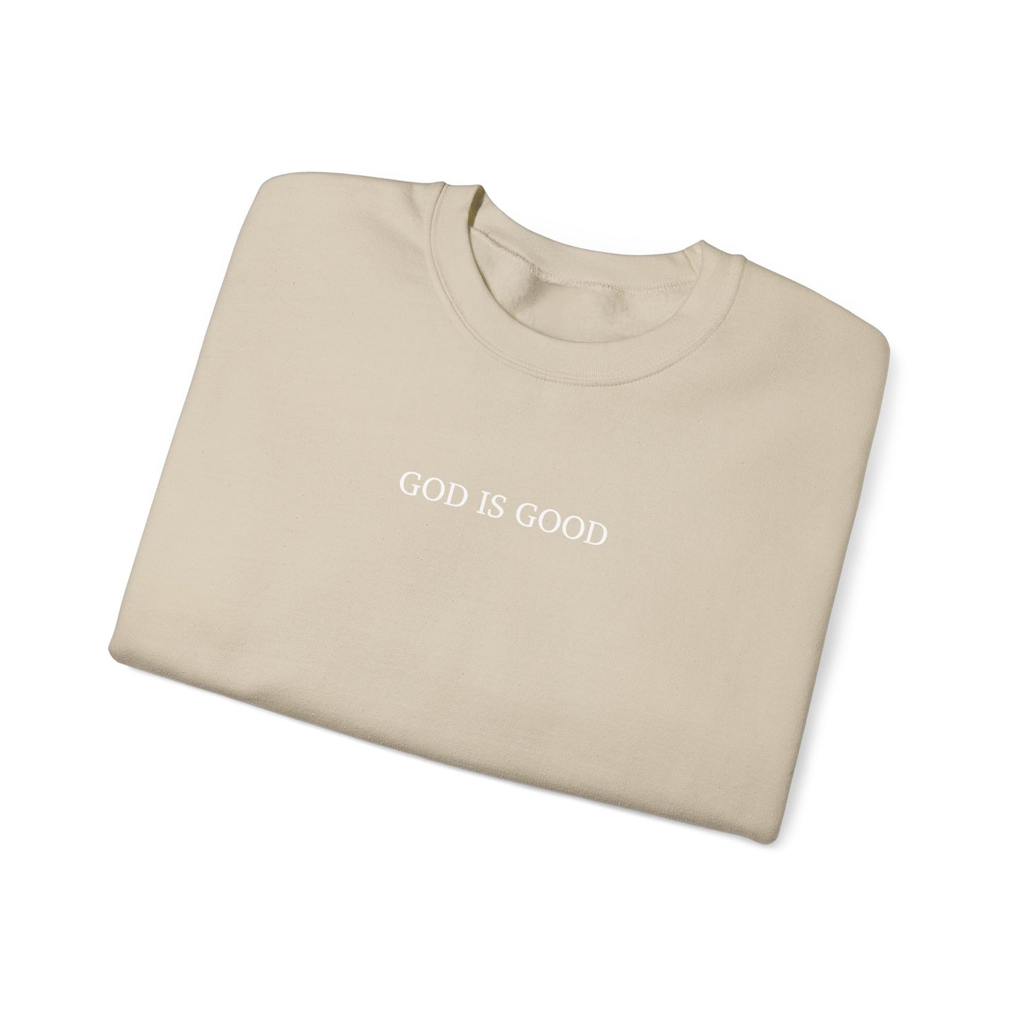 Faithful Sweatshirt with Bold 'GOD IS GOOD' Typography