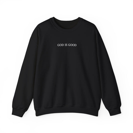 Faithful Sweatshirt with Bold 'GOD IS GOOD' Typography