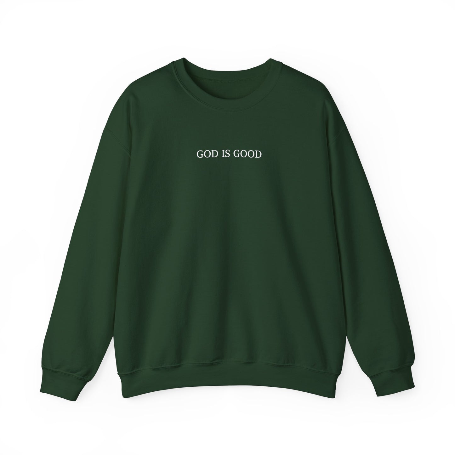 Faithful Sweatshirt with Bold 'GOD IS GOOD' Typography